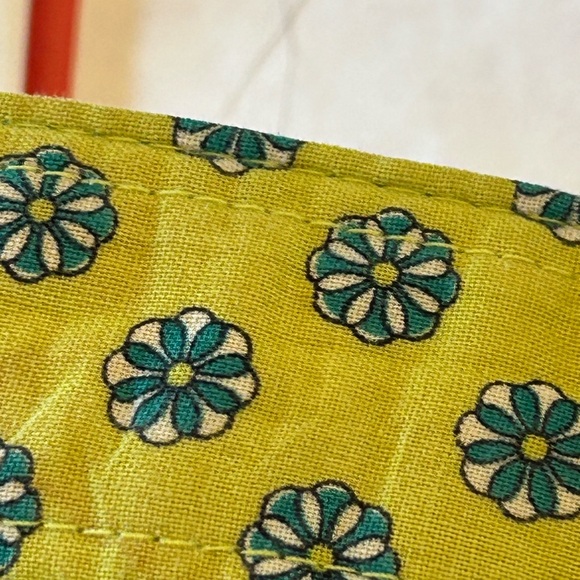 Vera Bradley Peacock Blue Retired Pattern Cotton Belt - Picture 10 of 11